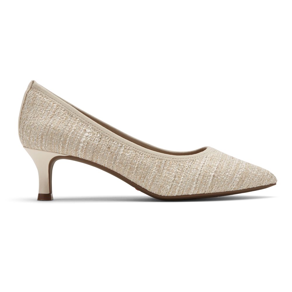 Rockport Canada Total Motion Kaiya Heel - Womens Pumps Beige (OJL564892)